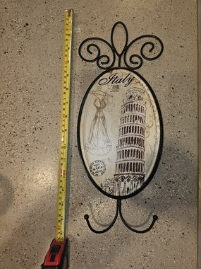Source Unknown Italy Wall Hook - Black and Cream